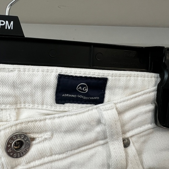 ADRIANO GOLDSCHMIED AG The Stilt Cigarette Roll Up White Denim Jeans - Picture 3 of 6